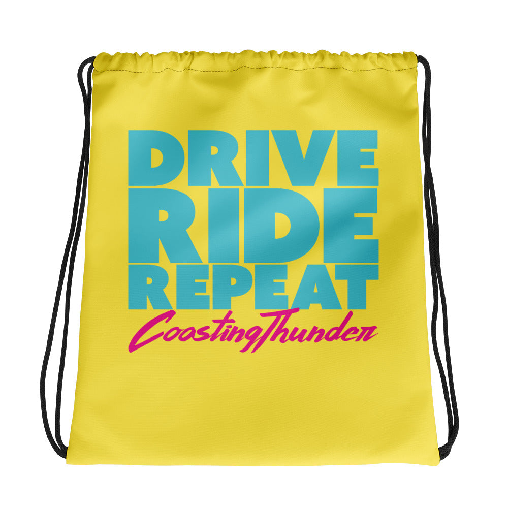 Travel | Drawstring Bag | Drive. Ride. Repeat.
