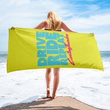 Load image into Gallery viewer, Travel | Beach Towel | Ride. Drive. Repeat.
